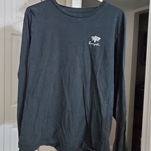 Black Long Sleeve Travel More Serengetee Tee